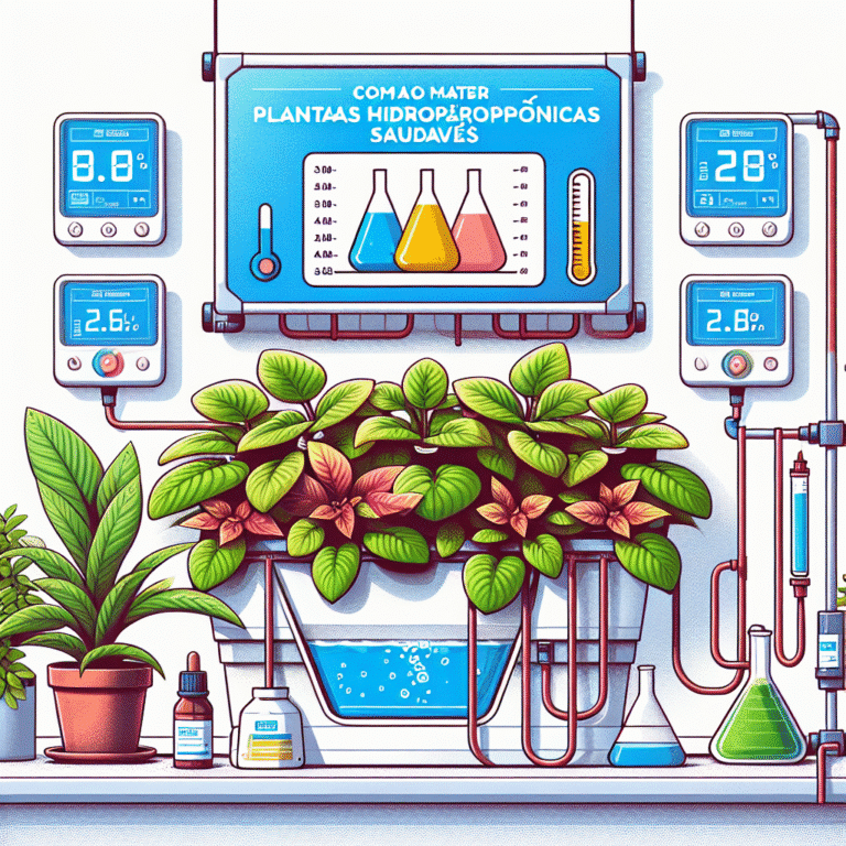 como manter plantas hidropônicas saudáveis