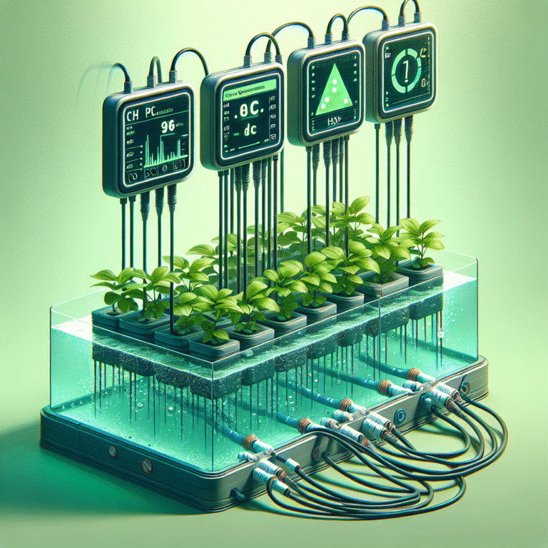 monitoramento de pH e EC na hidroponia