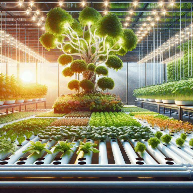 plantas que crescem rápido em hidroponia: dicas práticas