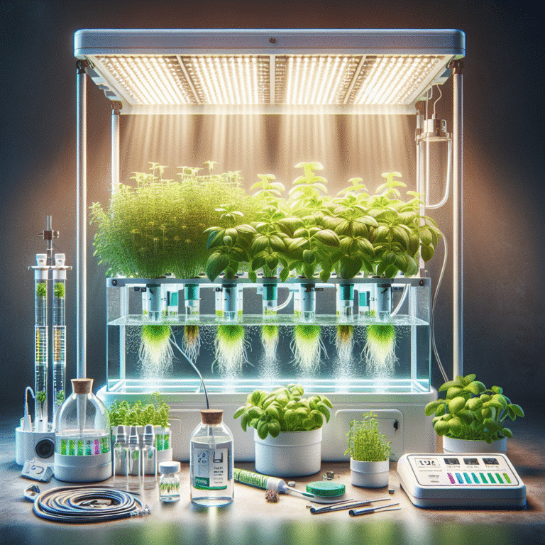 limpeza eficaz do sistema hidropônico