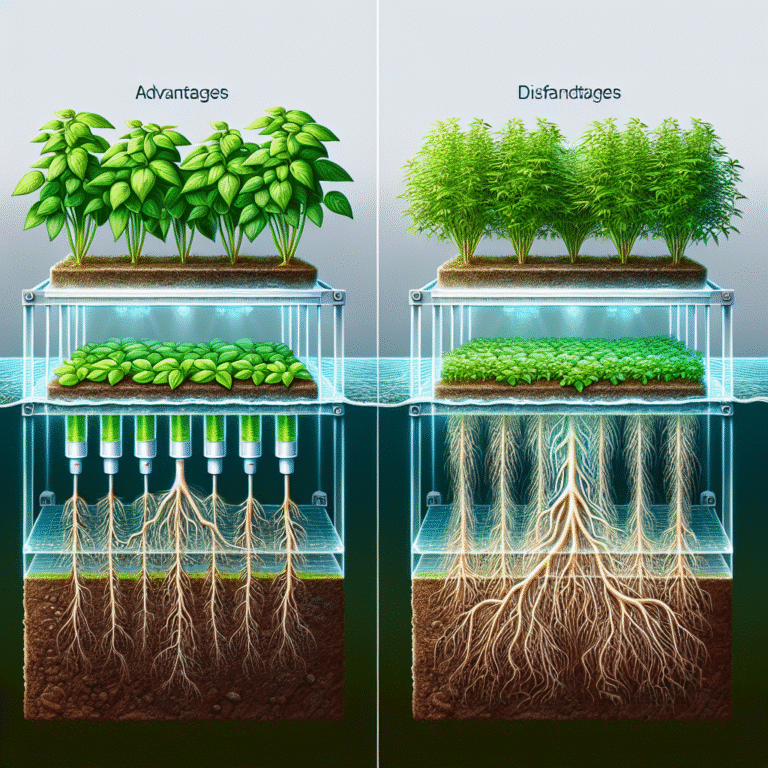 hidroponia com raiz suspensa: vantagens e desvantagens
