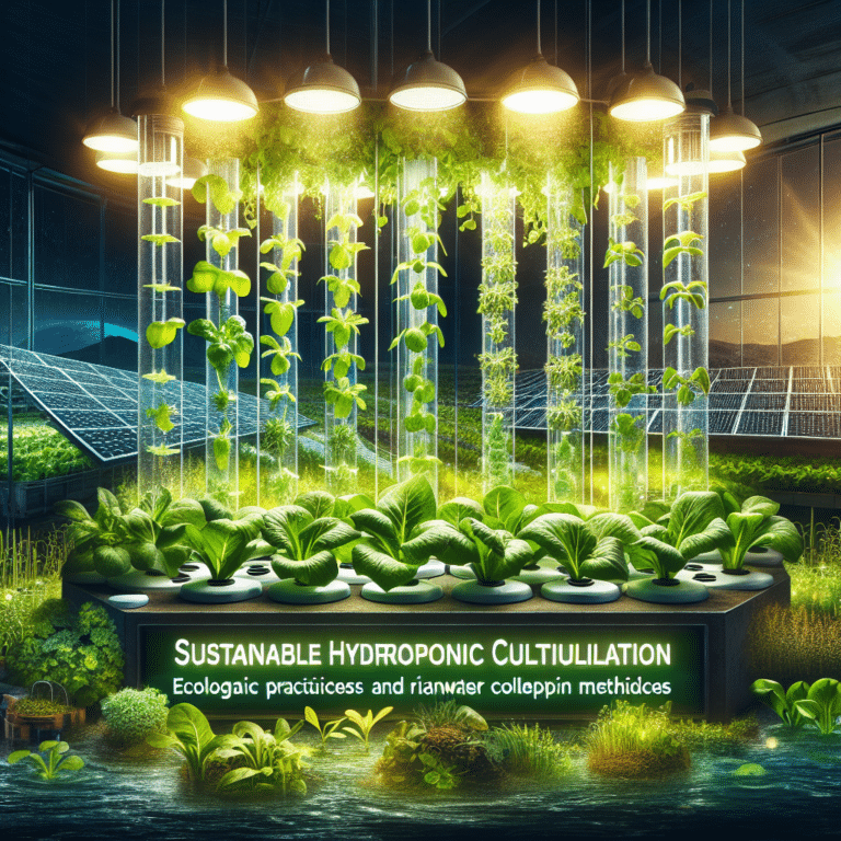 Dicas de Cultivo Hidropônico Sustentável: Práticas Ecológicas